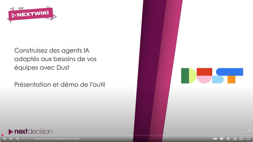 Construisez vos agents IA adaptés aux besoins de vos équipes avec Dust