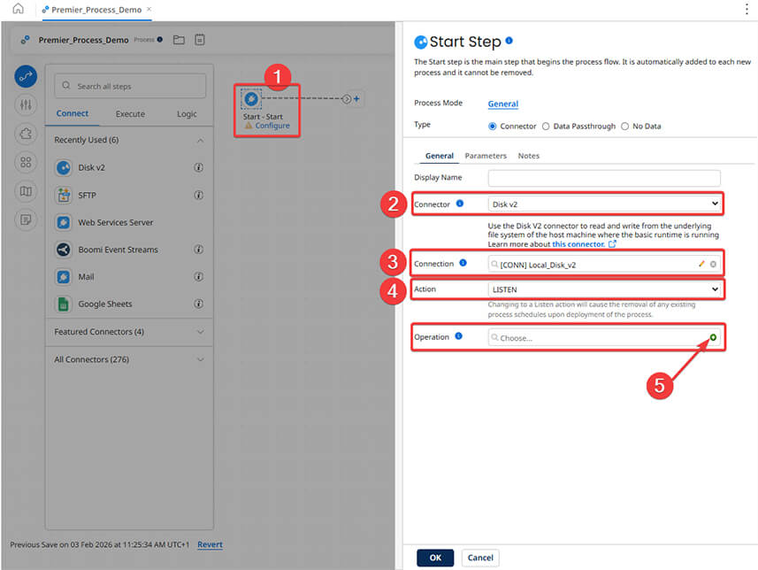 Créer votre premier processus Boomi