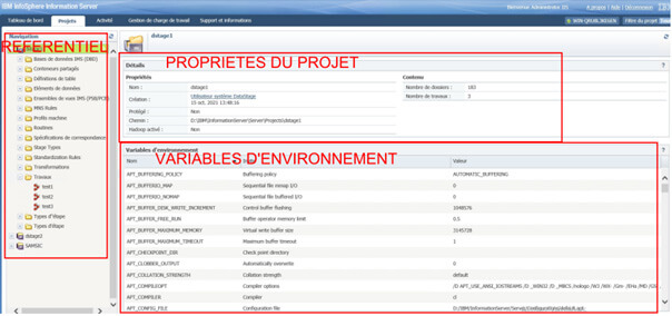 DataStage : La console d'opérations