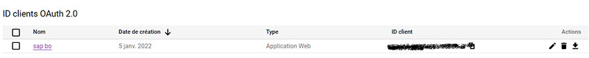 Utiliser Google comme fournisseur d’identité avec SAP BI 4.3 SP02