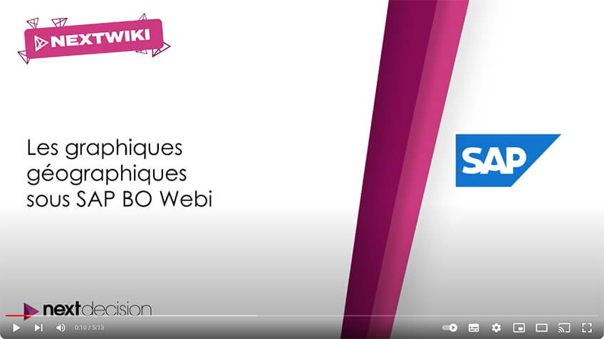 Les graphiques géographiques sous SAP BO Webi