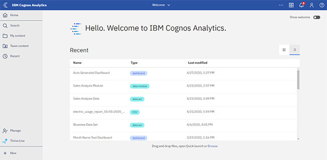 Les nouveautés Cognos Analytics 11.1.6