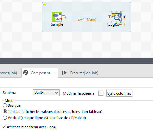 Procédure d’intégration JSON avec Talend