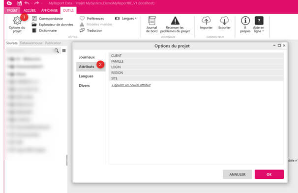 Rapport embedded dans MyReport
