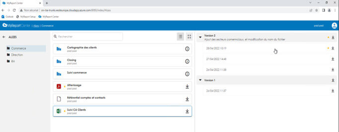Les nouveautés de MyReport BE 5.0