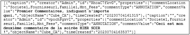 Planning Analytics - Gestion des annotations et commentaires des cellules de cube