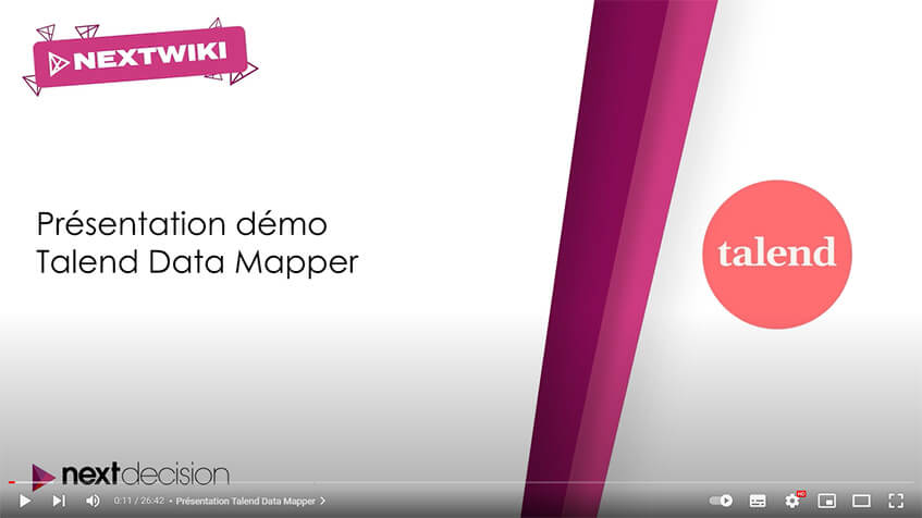 Présentation démo de Talend Data Mapper