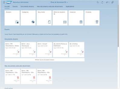 SAP BO BI 4.3 nouvelle interface