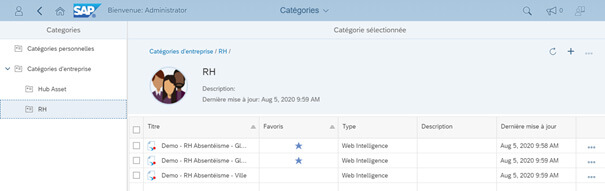 SAP BO BI 4.3 nouvelle interface