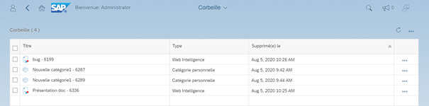 SAP BO BI 4.3 nouvelle interface