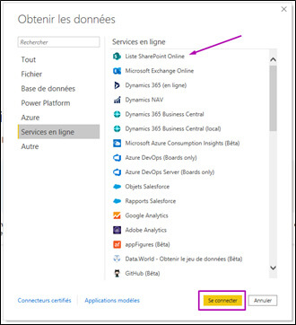Comment connecter des données SharePoint dans Power BI ?