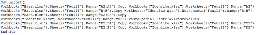 Automatisation avec VBA - Excel