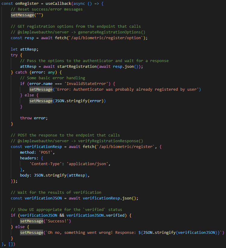 WebAuthn - Mise en place d’une authentification WEB sans mot de passe